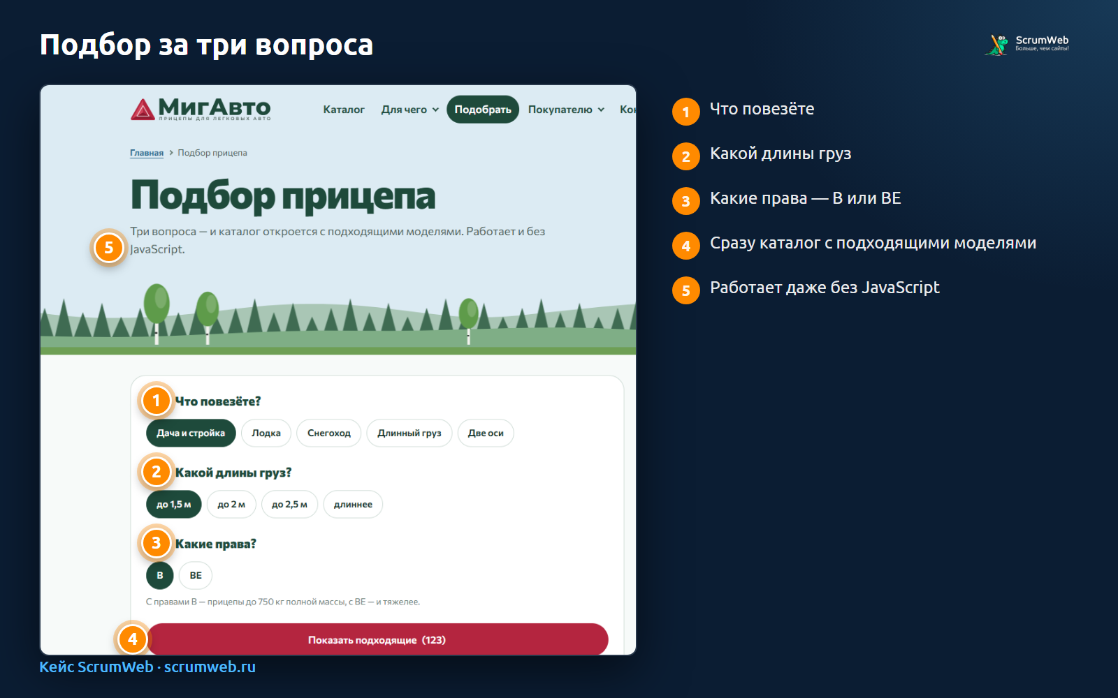 Подбор прицепа за три вопроса